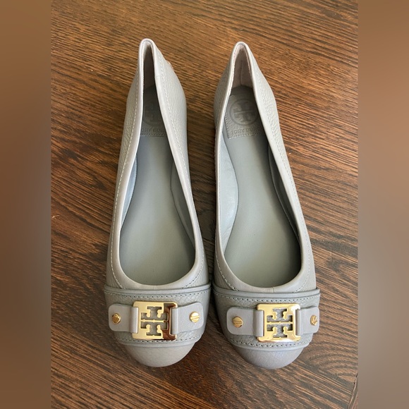 Tory Burch Grey Flats - Picture 2 of 3